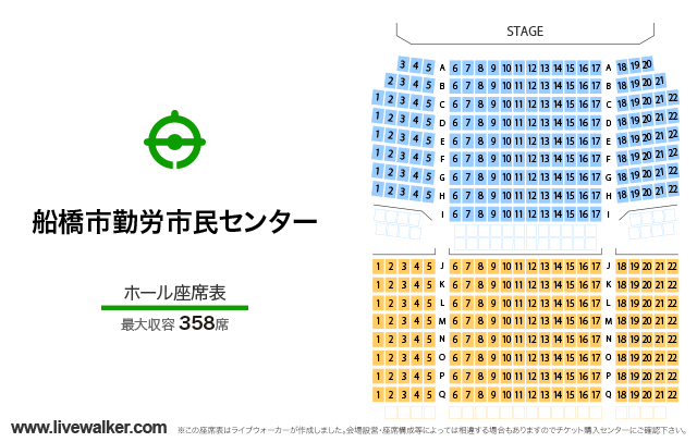 船橋市勤労市民センター 千葉県船橋市 Livewalker Com