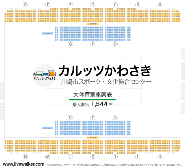 カルッツかわさき 大体育室 神奈川県川崎市川崎区 Livewalker Com