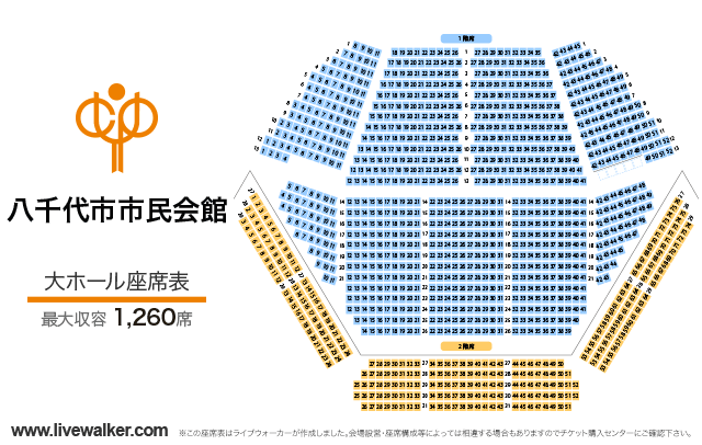 八千代市市民会館 千葉県八千代市 Livewalker Com